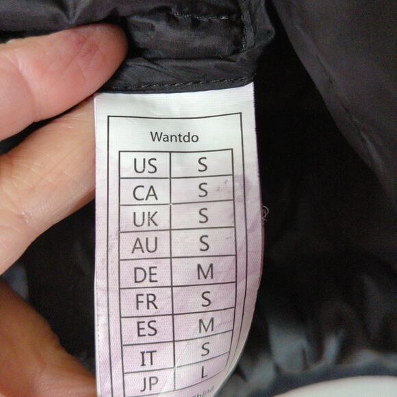 Wantdo Down Puffer Jacket Womens S Black Packable Ultra Lightweight Hooded - Picture 2 of 8